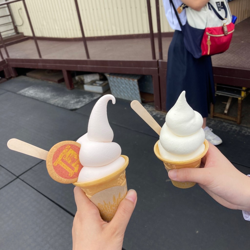 実際訪問したユーザーが直接撮影して投稿した奥飛騨温泉郷神坂アイスクリームCAFE PEAK'Sの写真