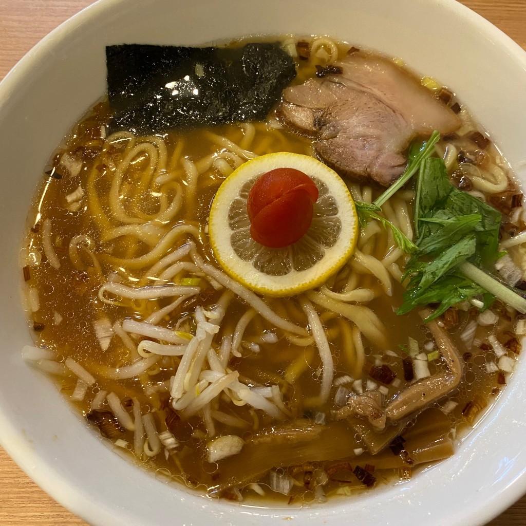 ユーザーが投稿したレモンラーメンの写真 - 実際訪問したユーザーが直接撮影して投稿した白糸台ラーメン専門店ゴリララーメンの写真