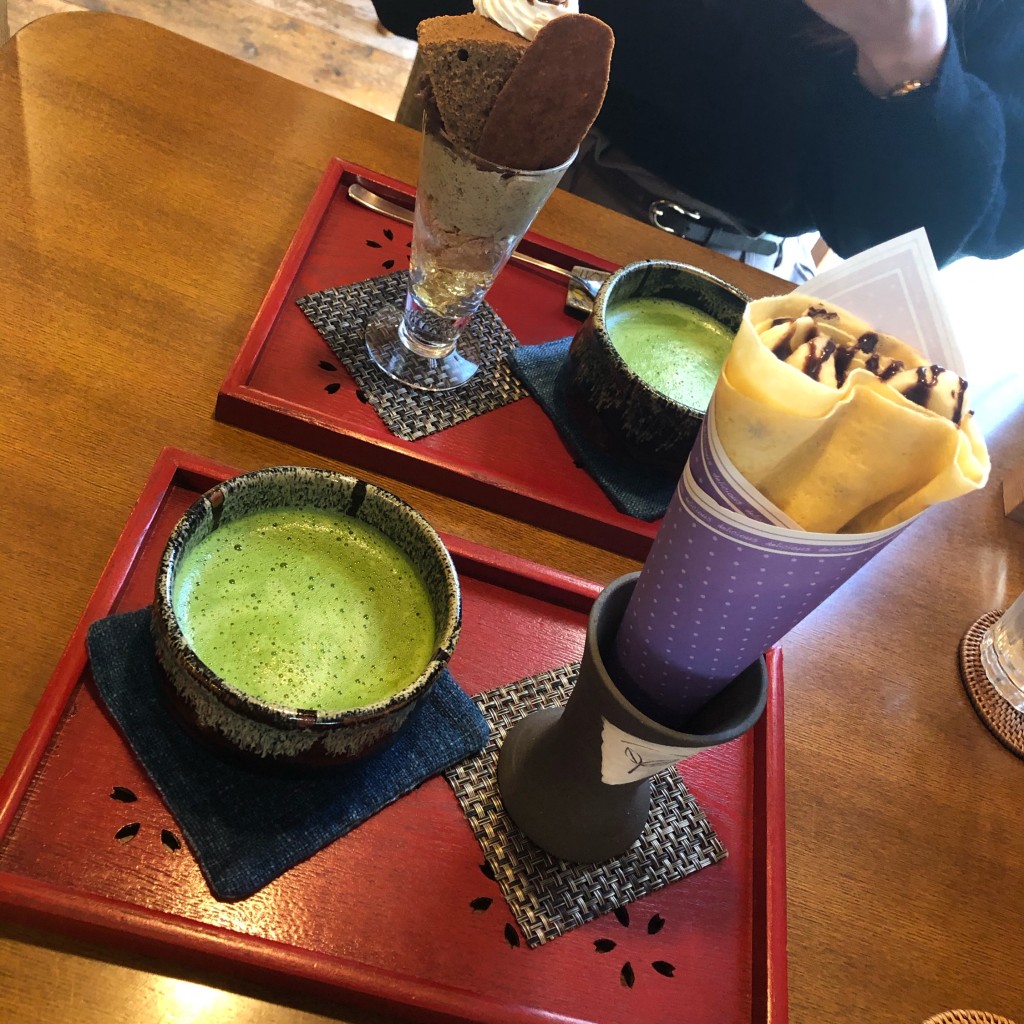 ユーザーが投稿した抹茶ラテの写真 - 実際訪問したユーザーが直接撮影して投稿した一ノ宮日本茶専門店茶フェ ちゃきちの写真