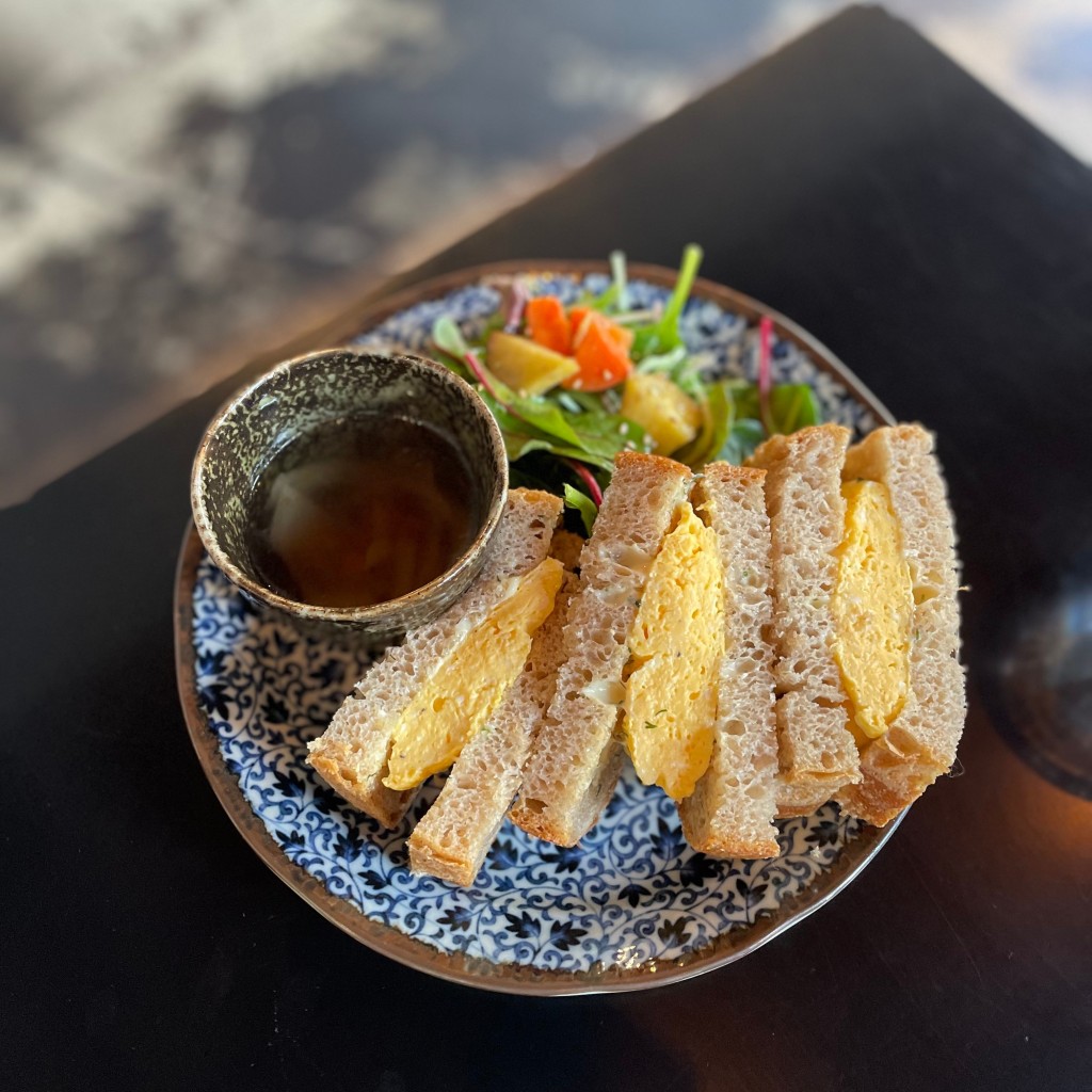 ユーザーが投稿したタマゴトーストの写真 - 実際訪問したユーザーが直接撮影して投稿した谷中喫茶店カヤバ珈琲の写真