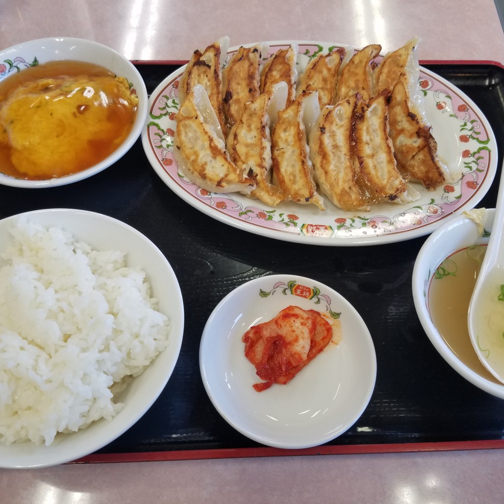 ユーザーが投稿した餃子定食の写真 - 実際訪問したユーザーが直接撮影して投稿した矢橋町餃子餃子の王将 近江大橋東店の写真