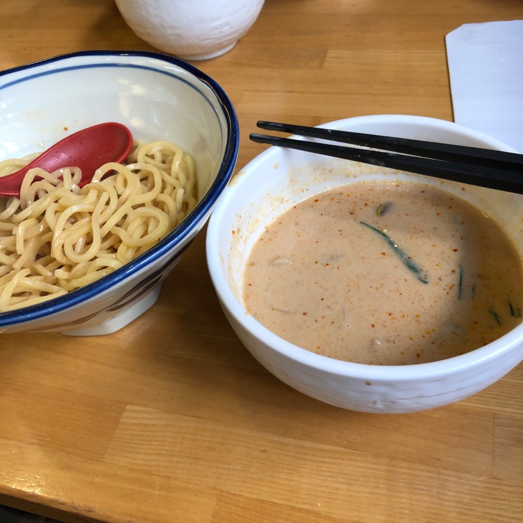 ユーザーが投稿したごま担つけ麺の写真 - 実際訪問したユーザーが直接撮影して投稿した寺山町ラーメン / つけ麺ががちゃい 中山店の写真