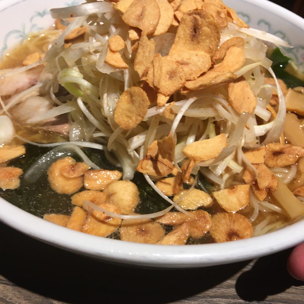 ユーザーが投稿したニンニクネギラーメンの写真 - 実際訪問したユーザーが直接撮影して投稿した和泉中華料理代一元 本店の写真