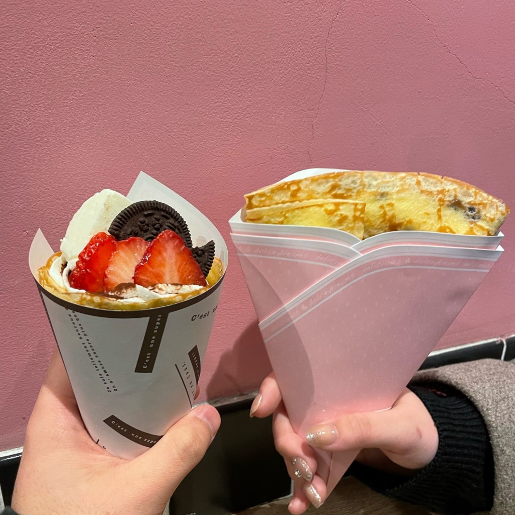 ユーザーが投稿したいちごオレオチーズケーキの写真 - 実際訪問したユーザーが直接撮影して投稿した東野田町スイーツSTAND NINEの写真