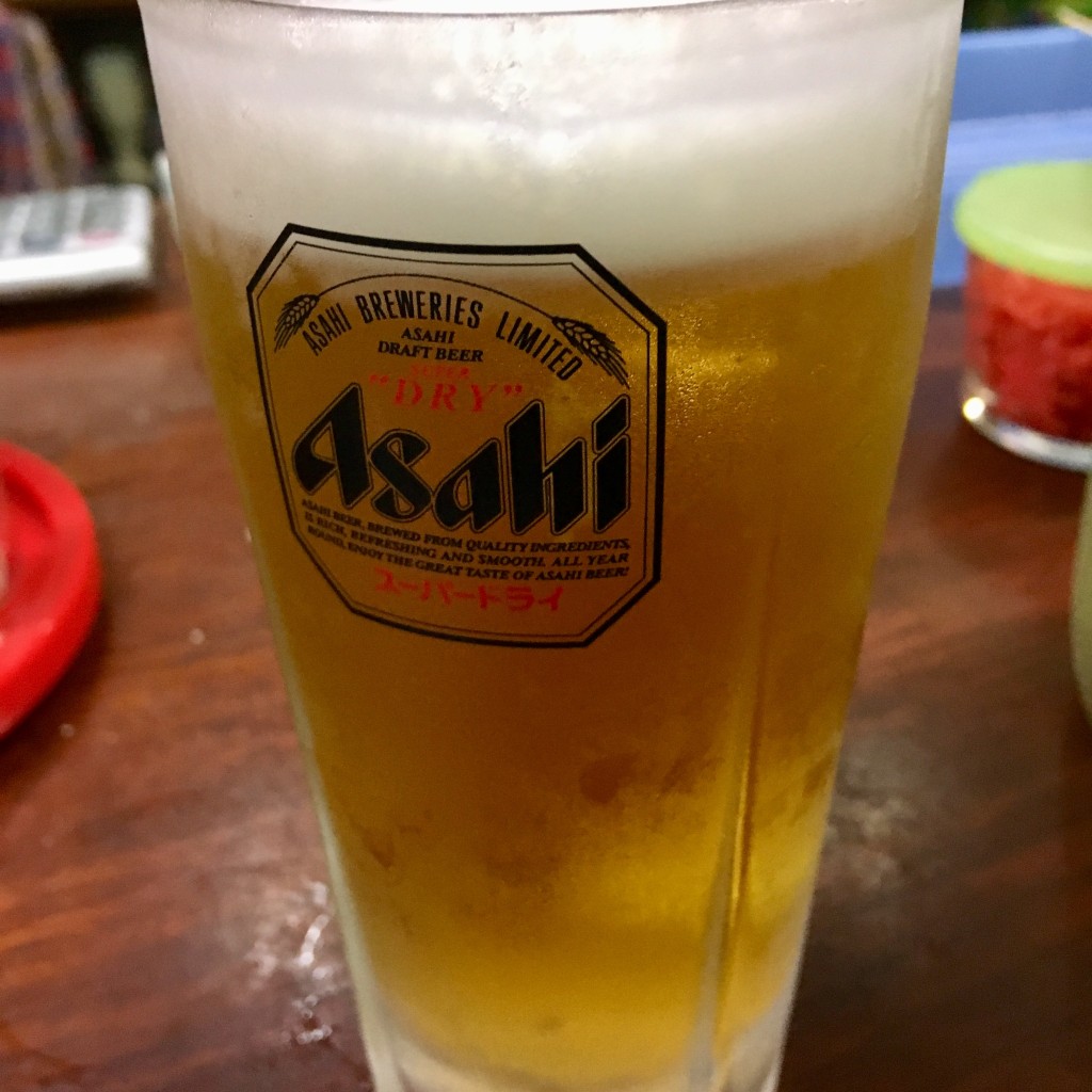 ユーザーが投稿した生ビールの写真 - 実際訪問したユーザーが直接撮影して投稿した八幡町ラーメン専門店きたろうラーメンの写真