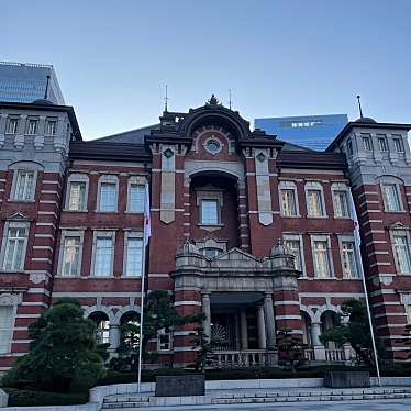 実際訪問したユーザーが直接撮影して投稿した丸の内地域名所東京駅 石碑の写真