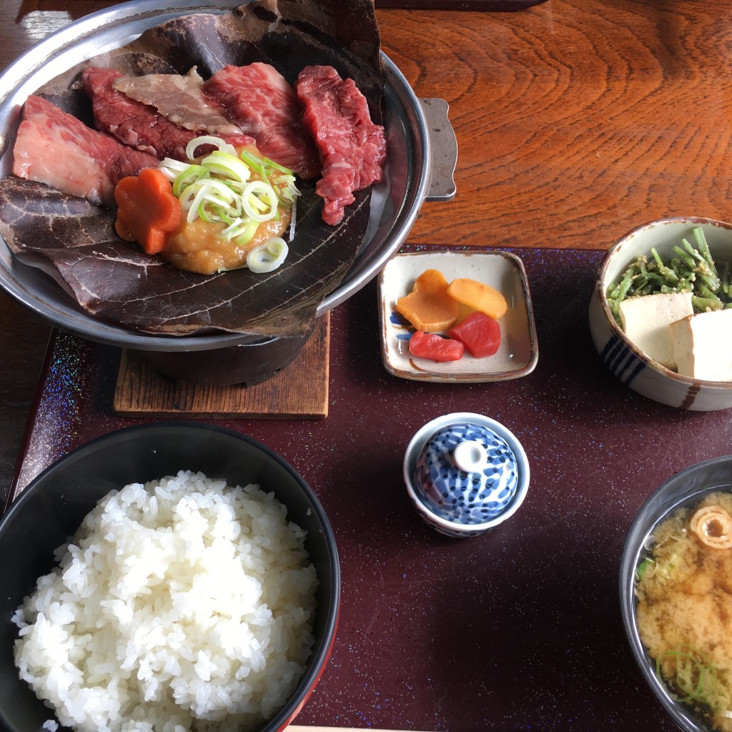 ユーザーが投稿した飛騨牛味噌焼きの写真 - 実際訪問したユーザーが直接撮影して投稿した荻町定食屋基太の庄の写真