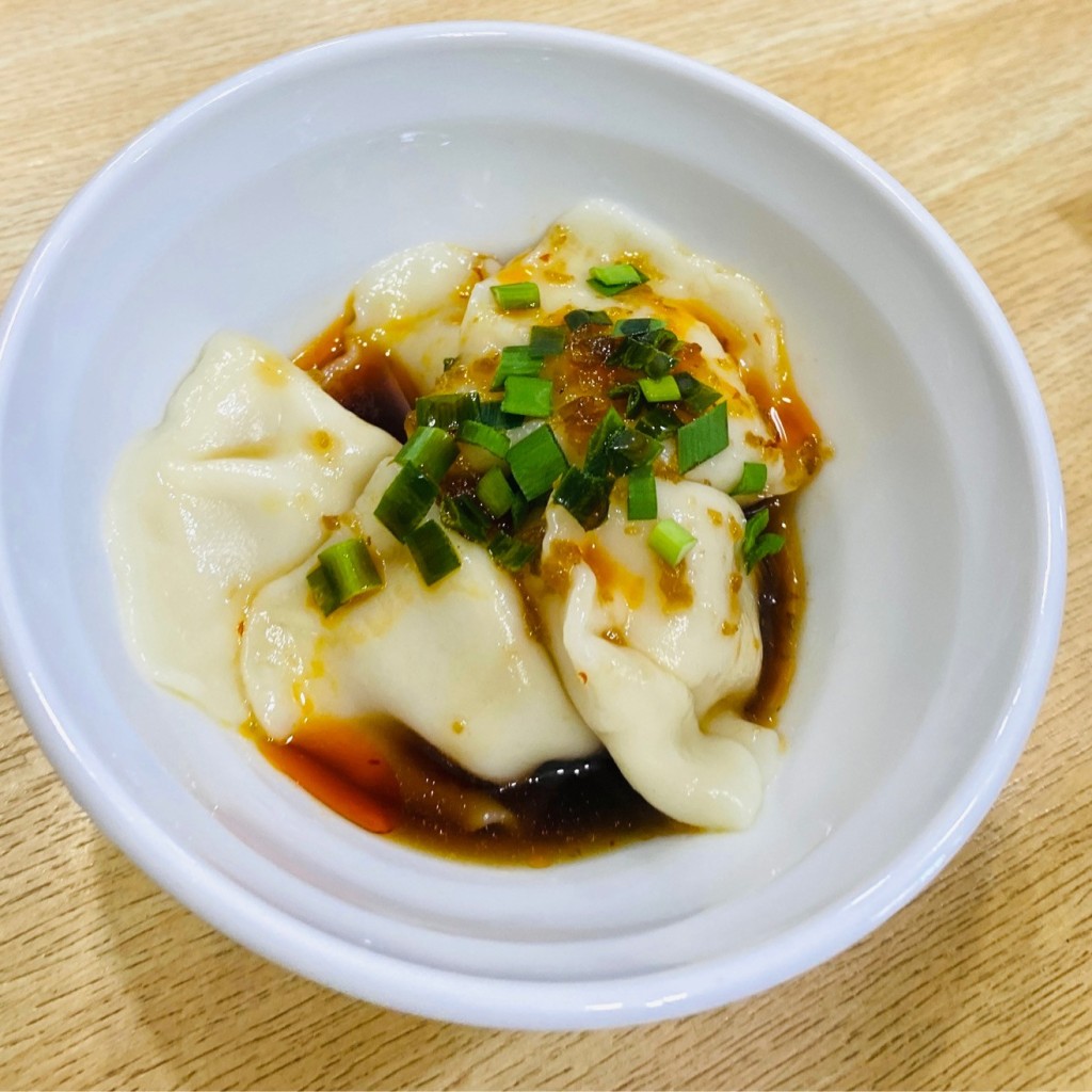 ユーザーが投稿したもちもち水餃子の写真 - 実際訪問したユーザーが直接撮影して投稿した土屋担々麺坦々麺一龍成田店の写真