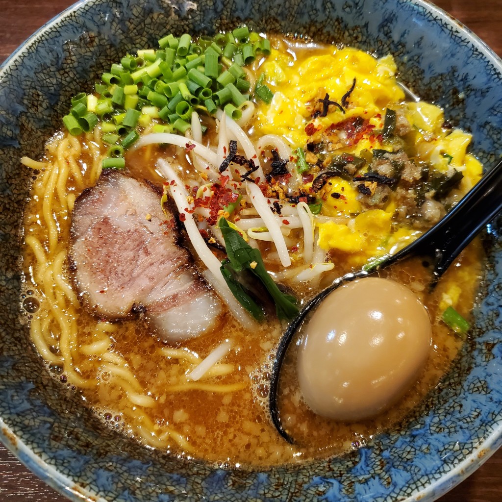 ユーザーが投稿した元気がでる味噌ラーメンの写真 - 実際訪問したユーザーが直接撮影して投稿した北四条西ラーメン専門店ラーメン札幌一粒庵の写真