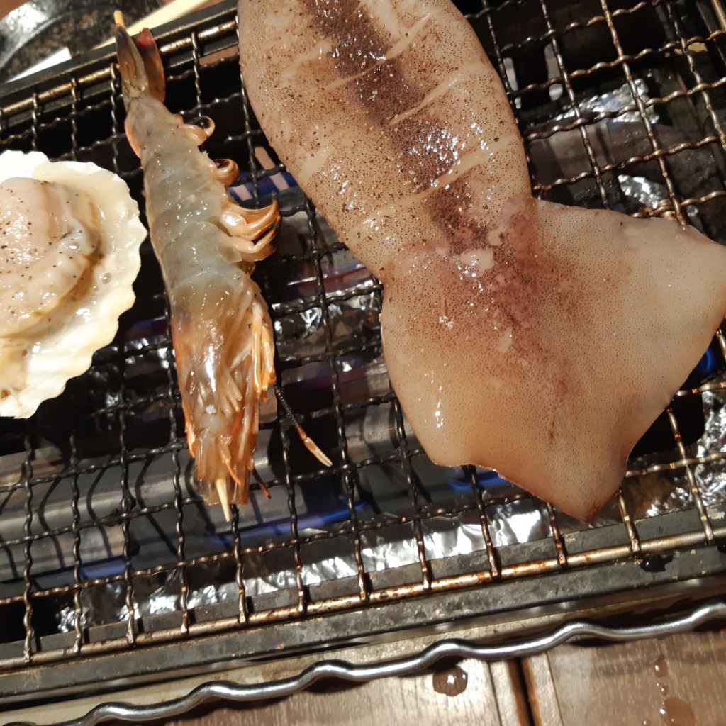 ユーザーが投稿したBBQ海鮮盛りの写真 - 実際訪問したユーザーが直接撮影して投稿した百舌鳥西之町居酒屋串カツ鉄板居酒屋 くし若まる なかもず店の写真