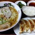 ラーメン餃子セット - 実際訪問したユーザーが直接撮影して投稿した板井ラーメン / つけ麺らーめん江南の写真のメニュー情報