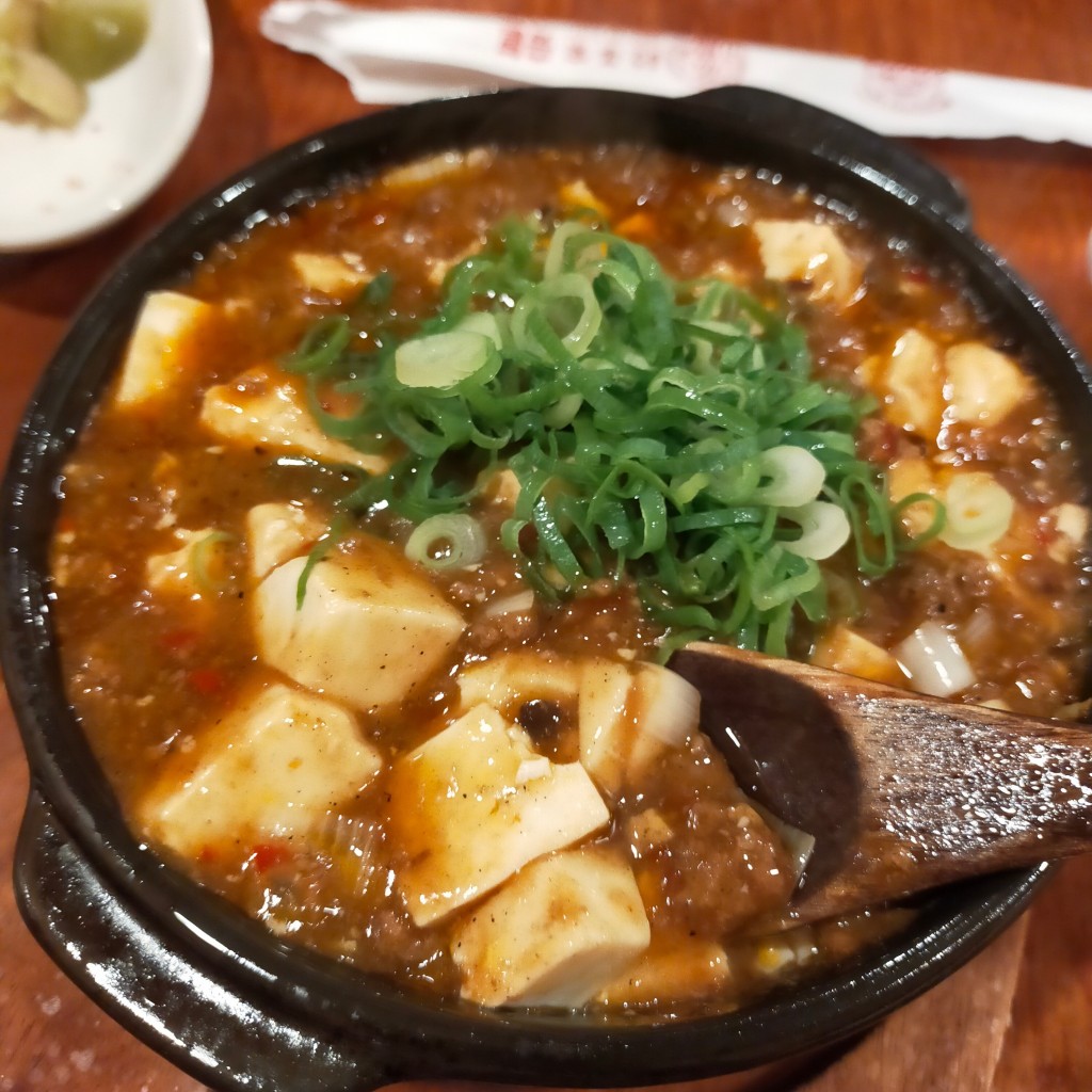 ユーザーが投稿した麻婆豆腐の写真 - 実際訪問したユーザーが直接撮影して投稿した紙屋町ラーメン専門店餃子家 龍 紙屋町店の写真