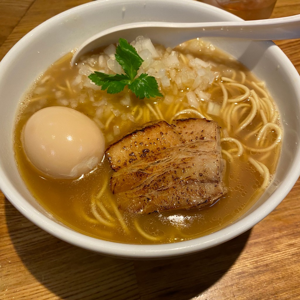 ユーザーが投稿した煮干しラーメンの写真 - 実際訪問したユーザーが直接撮影して投稿した栄町ラーメン専門店煮干し中華そば 三四郎の写真