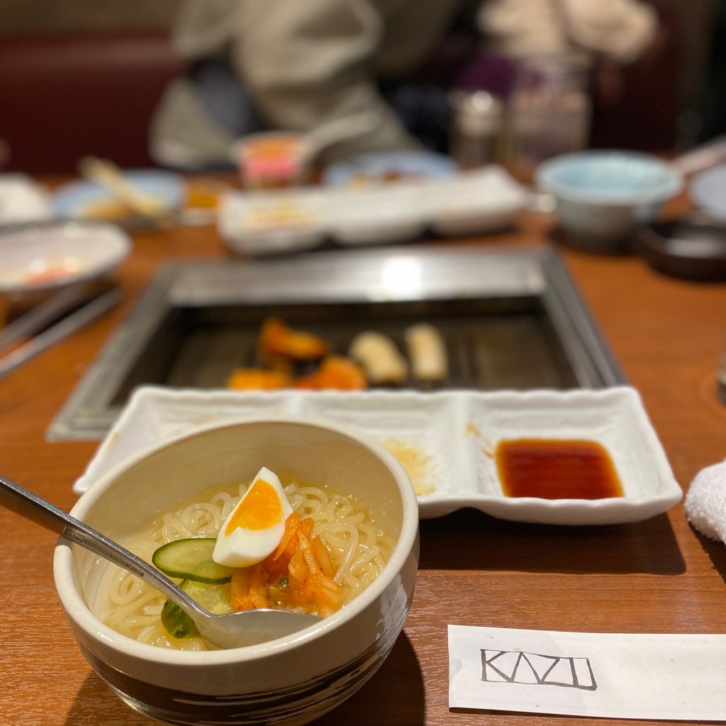 ユーザーが投稿した盛岡冷麺の写真 - 実際訪問したユーザーが直接撮影して投稿した神楽坂焼肉焼肉家 KAZU 神楽坂の写真