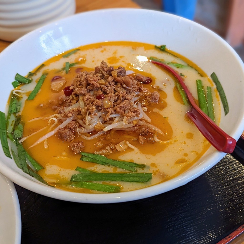 ユーザーが投稿した豚骨台湾ラーメンと麻婆丼のセットの写真 - 実際訪問したユーザーが直接撮影して投稿した武雄町大字武雄中華料理中華料理 萬福 武雄店の写真