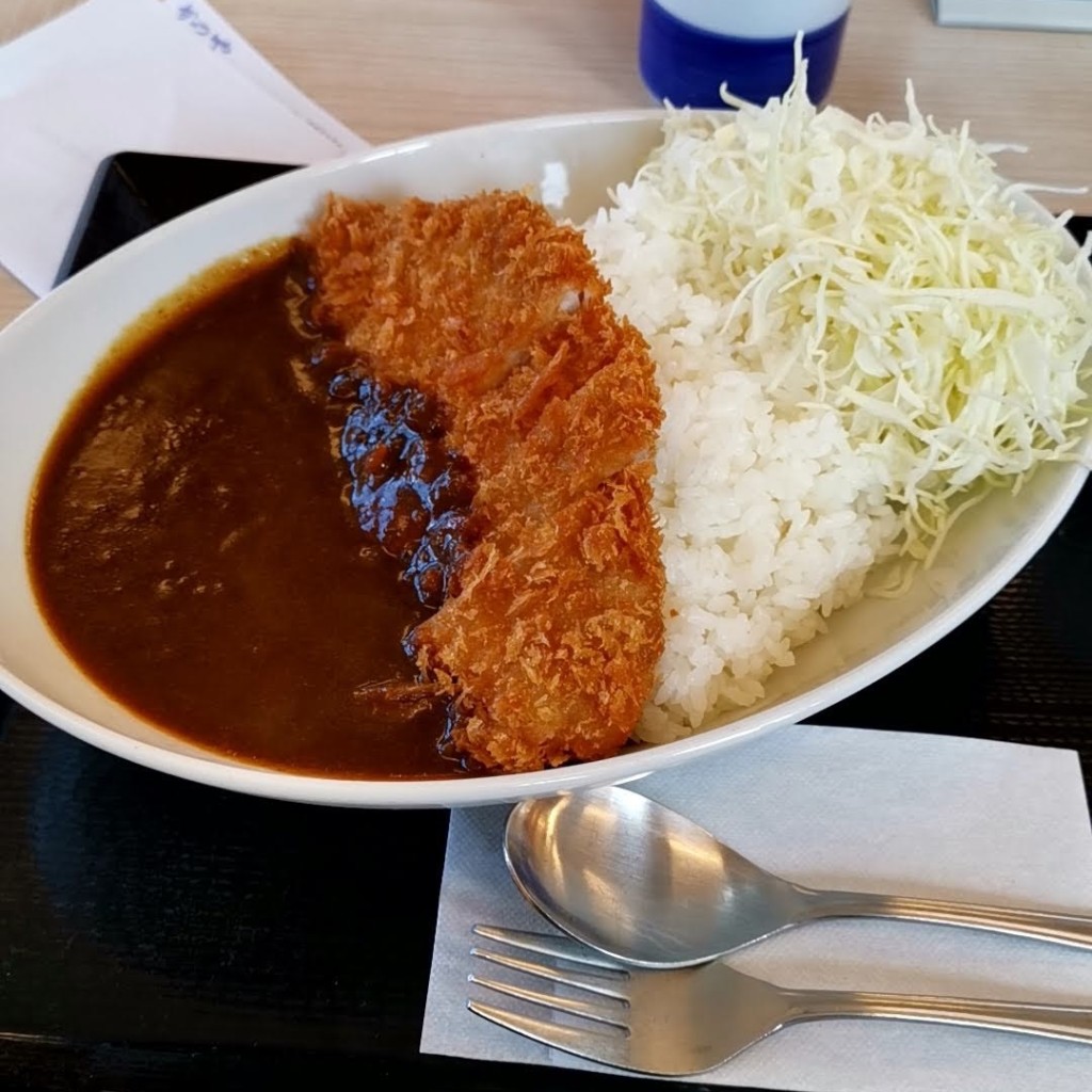 ユーザーが投稿したカツカレー(梅)の写真 - 実際訪問したユーザーが直接撮影して投稿した田宮とんかつかつや 茨城牛久店の写真