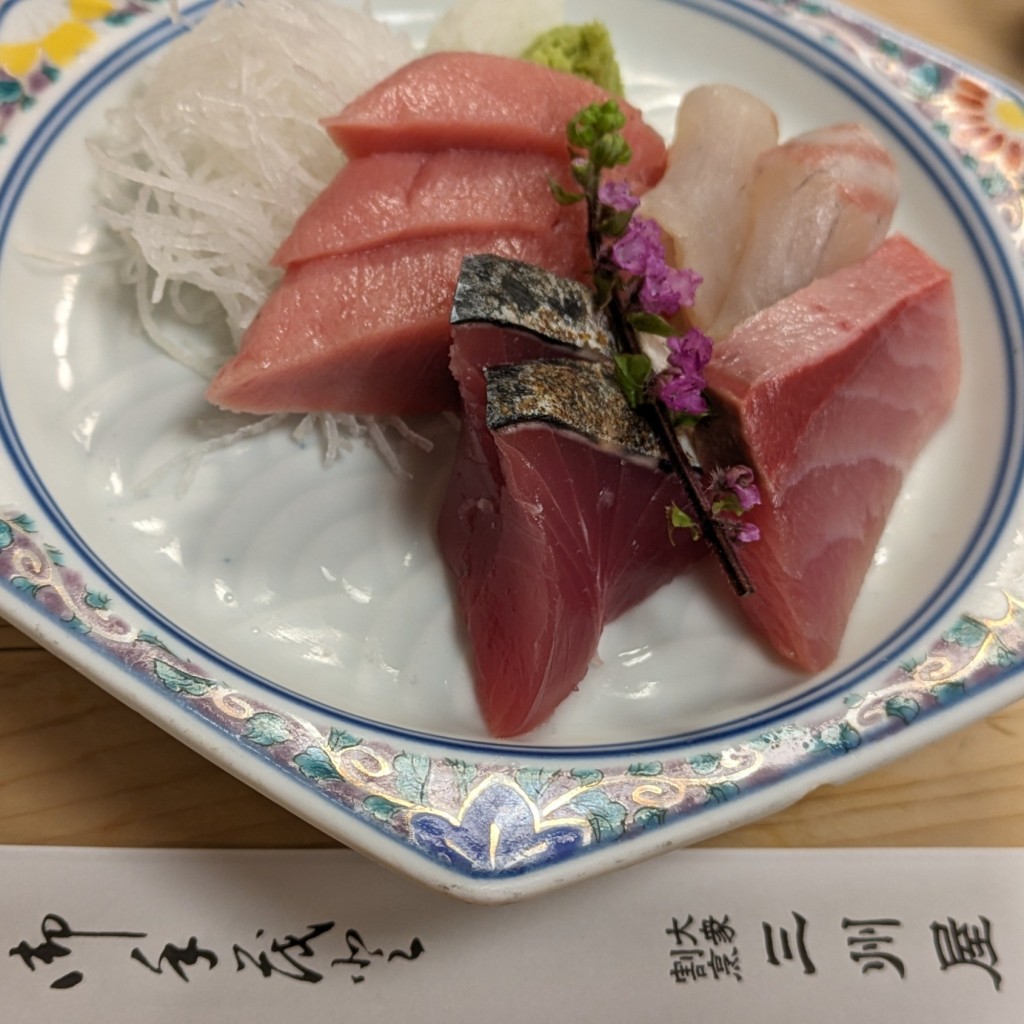 ユーザーが投稿した刺身盛りの写真 - 実際訪問したユーザーが直接撮影して投稿した銀座魚介 / 海鮮料理三州屋 銀座本店の写真