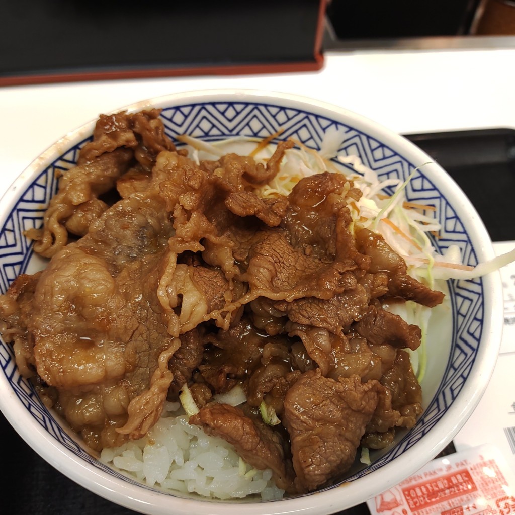 ユーザーが投稿した牛カルビ生姜焼丼の写真 - 実際訪問したユーザーが直接撮影して投稿した京町牛丼吉野家 小倉京町店の写真