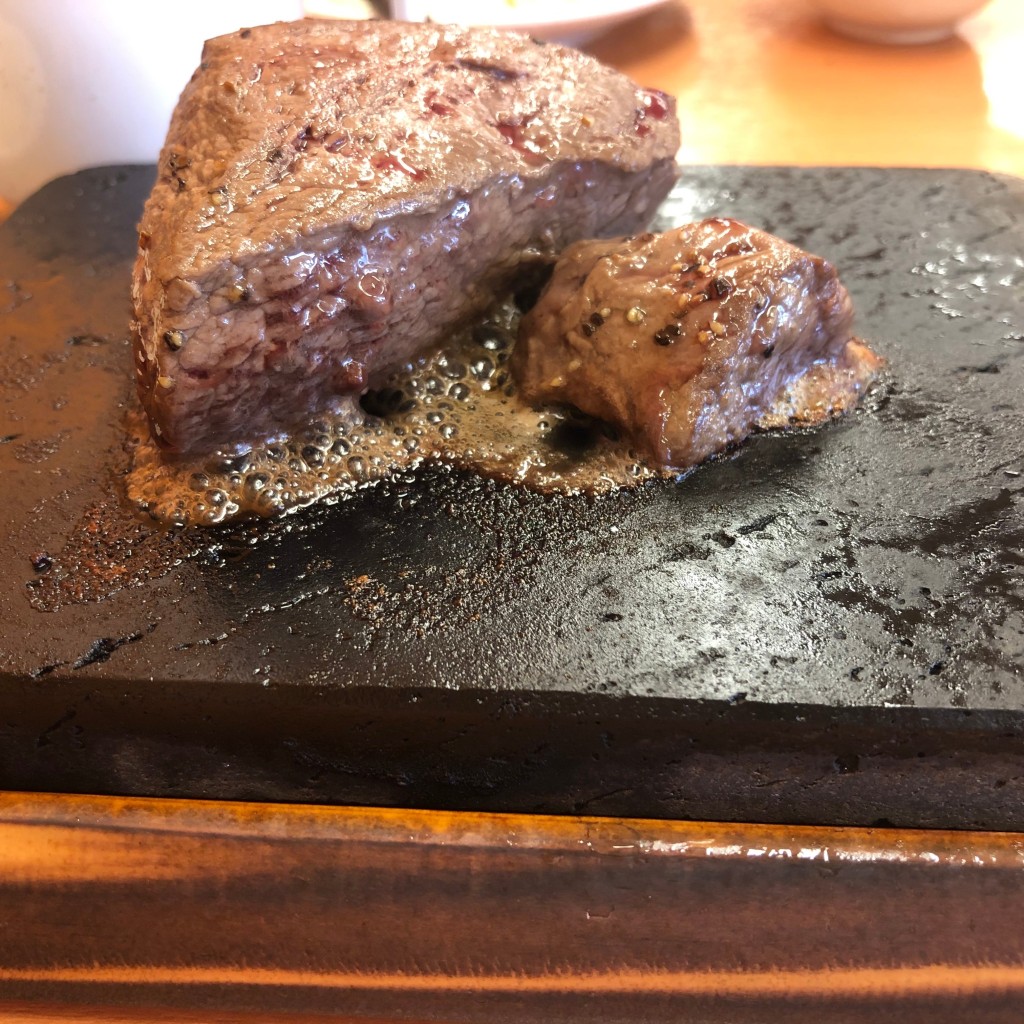 ユーザーが投稿したいちぼステーキの写真 - 実際訪問したユーザーが直接撮影して投稿した三郷温ステーキやっぱりステーキ あづみの店の写真