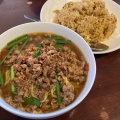 台湾ラーメン+チャーハンセット - 実際訪問したユーザーが直接撮影して投稿した元宮町台湾料理台湾ラーメン 味将の写真のメニュー情報