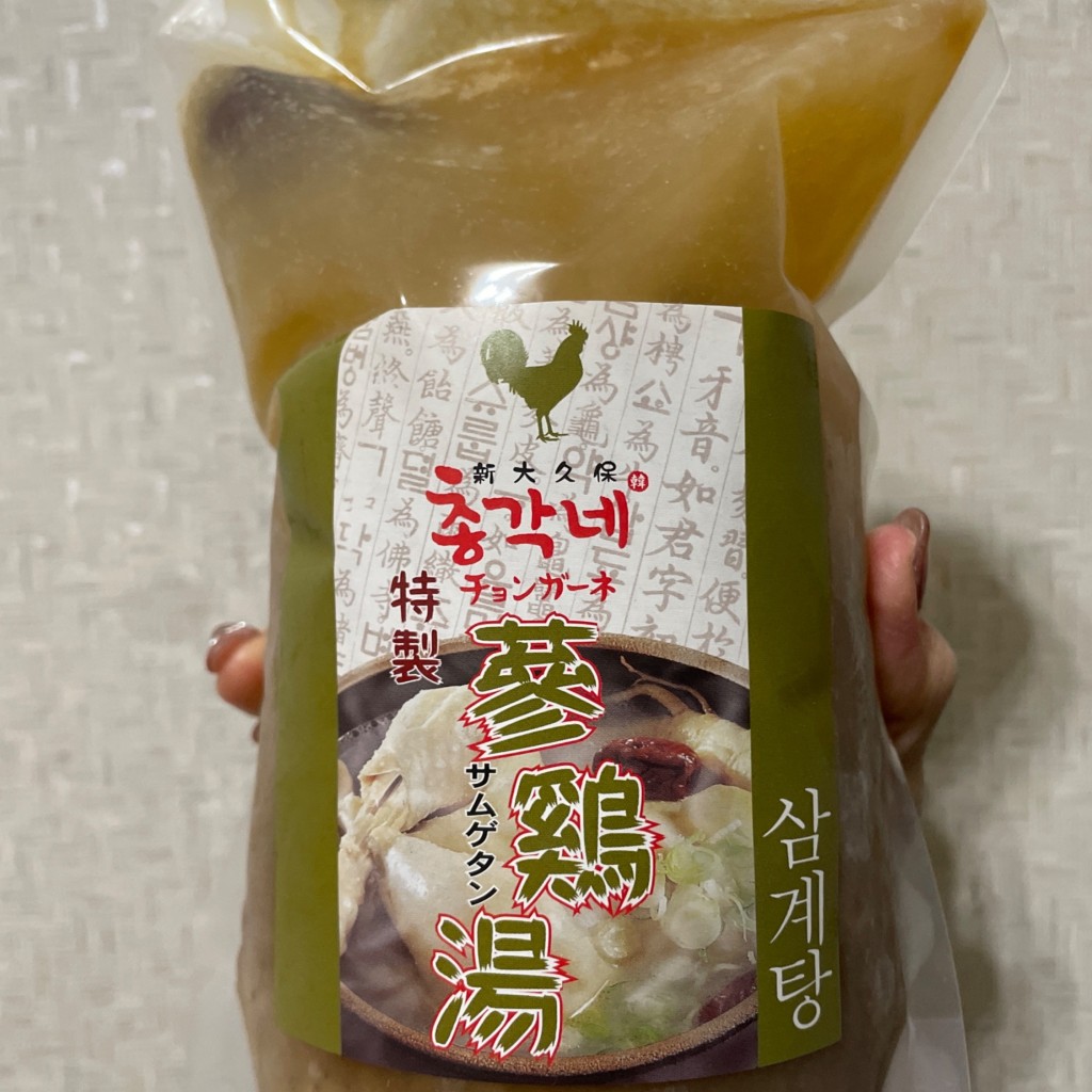 ユーザーが投稿したコココラーゲン参鶏湯の写真 - 実際訪問したユーザーが直接撮影して投稿した百人町韓国料理チョンガーネの写真