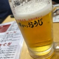 生ビール - 実際訪問したユーザーが直接撮影して投稿した恵美須東居酒屋串かつ おうじの写真のメニュー情報