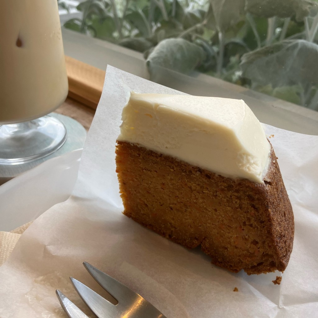 ユーザーが投稿したキャロットケーキの写真 - 実際訪問したユーザーが直接撮影して投稿した茂呂町カフェcafe suave bisの写真