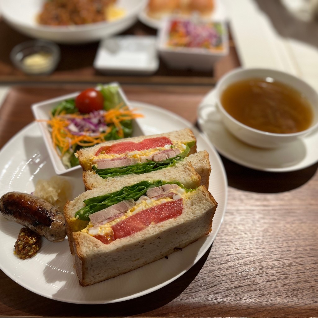 ユーザーが投稿した1クラブハウス サンドの写真 - 実際訪問したユーザーが直接撮影して投稿した螢池西町ベーカリール・パン神戸北野 伊丹空港店の写真