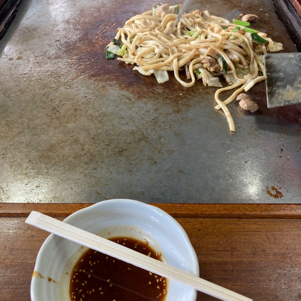 ユーザーが投稿したホルモン焼きうどんの写真 - 実際訪問したユーザーが直接撮影して投稿した佐用ホルモンホルモン焼きうどん 一力 本店の写真