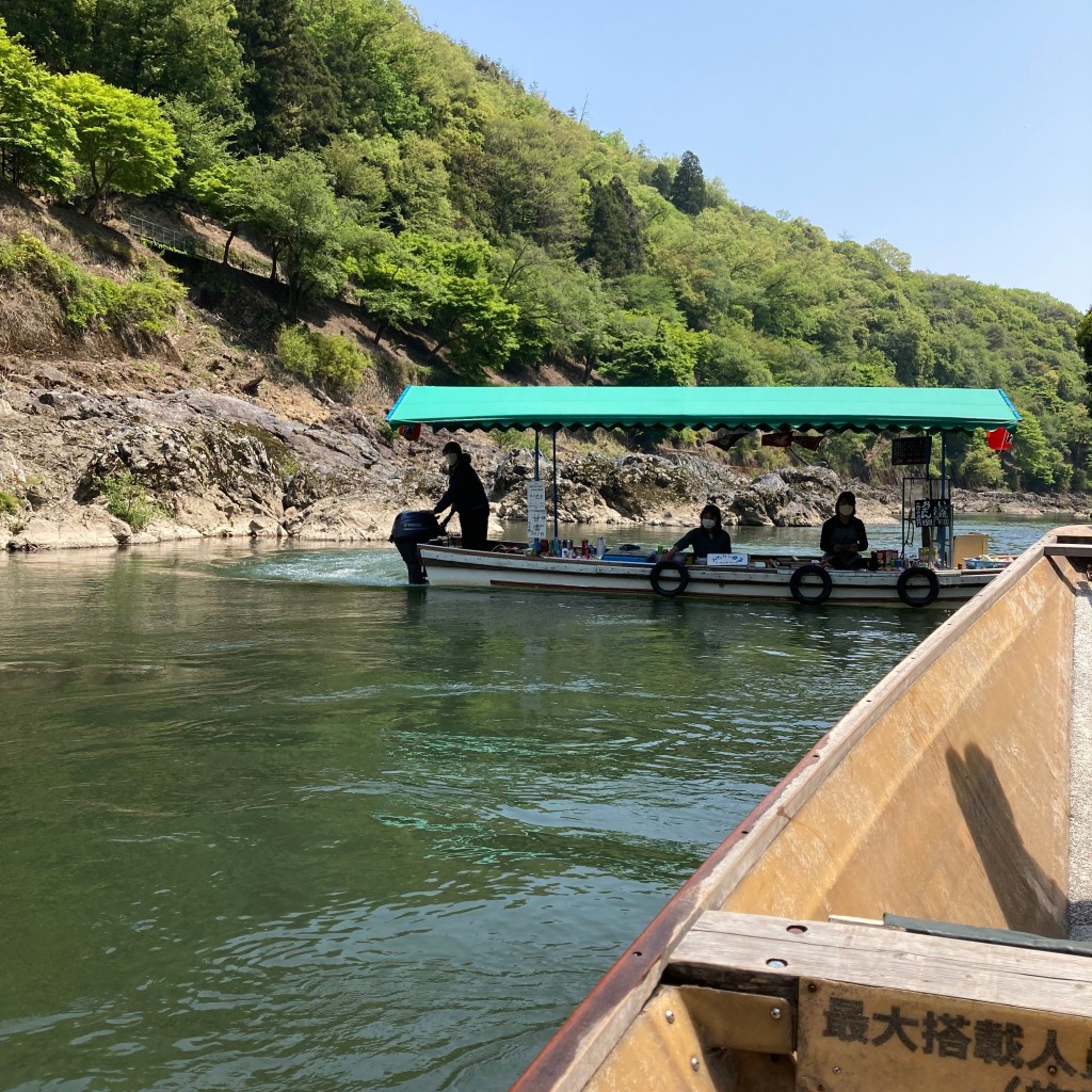 マグノリアうさぎさんが投稿した保津町観光乗り物のお店京都・亀岡 保津川下り/キョウト カメオカ ホヅガワクダリの写真