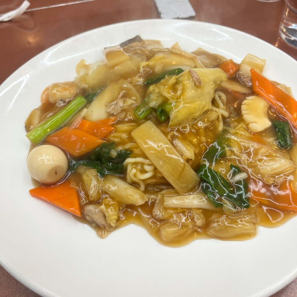 ユーザーが投稿した五目焼きそばの写真 - 実際訪問したユーザーが直接撮影して投稿した本町中華料理中華厨房 ゆうえんの写真