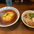 天津飯+ミニラーメンのセット - 実際訪問したユーザーが直接撮影して投稿した深草北新町中華料理水仙閣の写真のメニュー情報