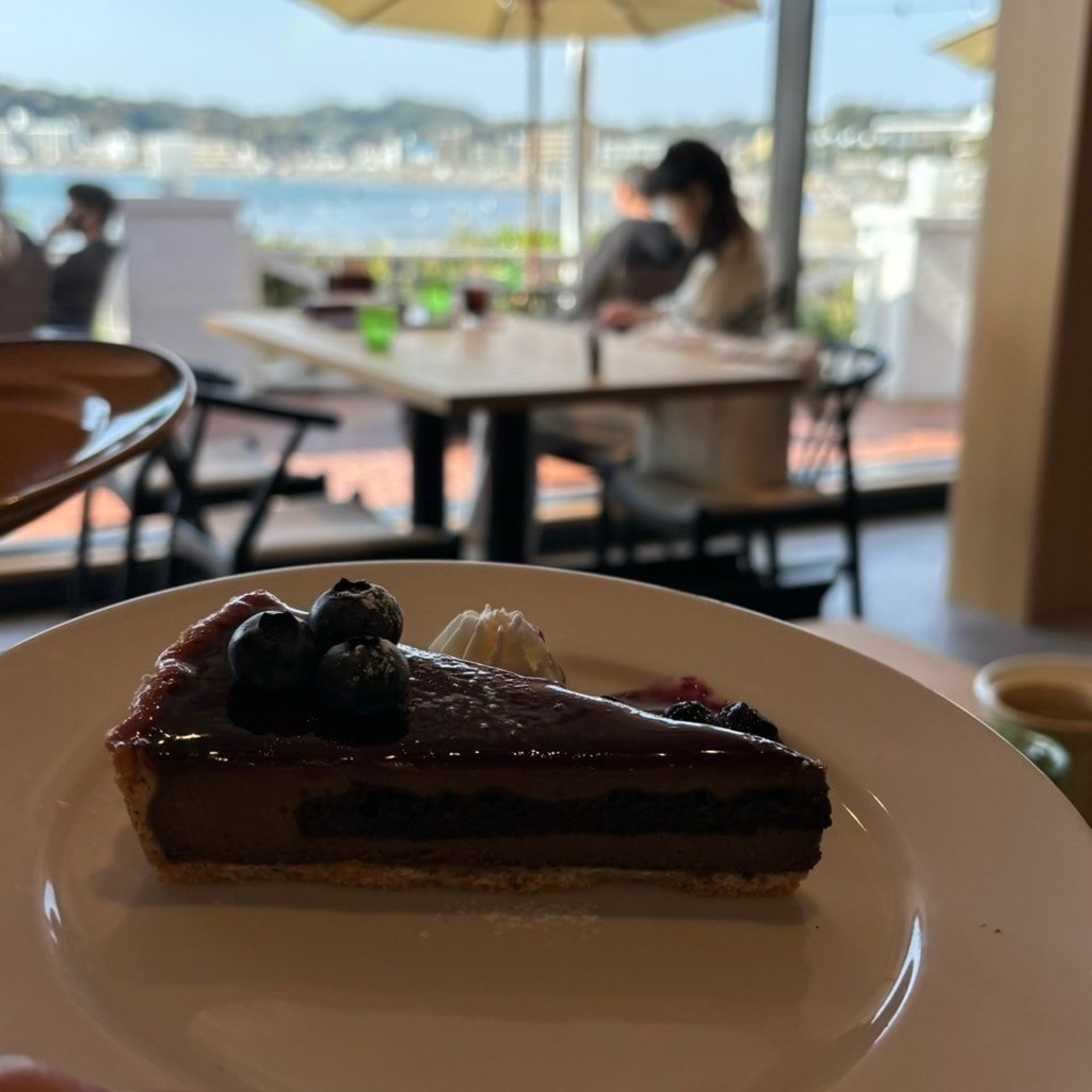 ユーザーが投稿したチョコレートタルトの写真 - 実際訪問したユーザーが直接撮影して投稿した桜山ハンバーガーなぎさ橋珈琲 逗子店の写真