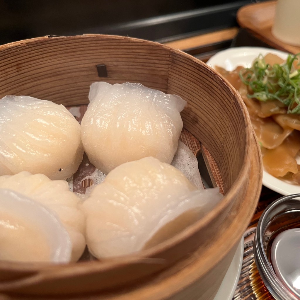 ユーザーが投稿したえび蒸水餃子の写真 - 実際訪問したユーザーが直接撮影して投稿した東塩小路町中華料理魏飯吉堂の写真