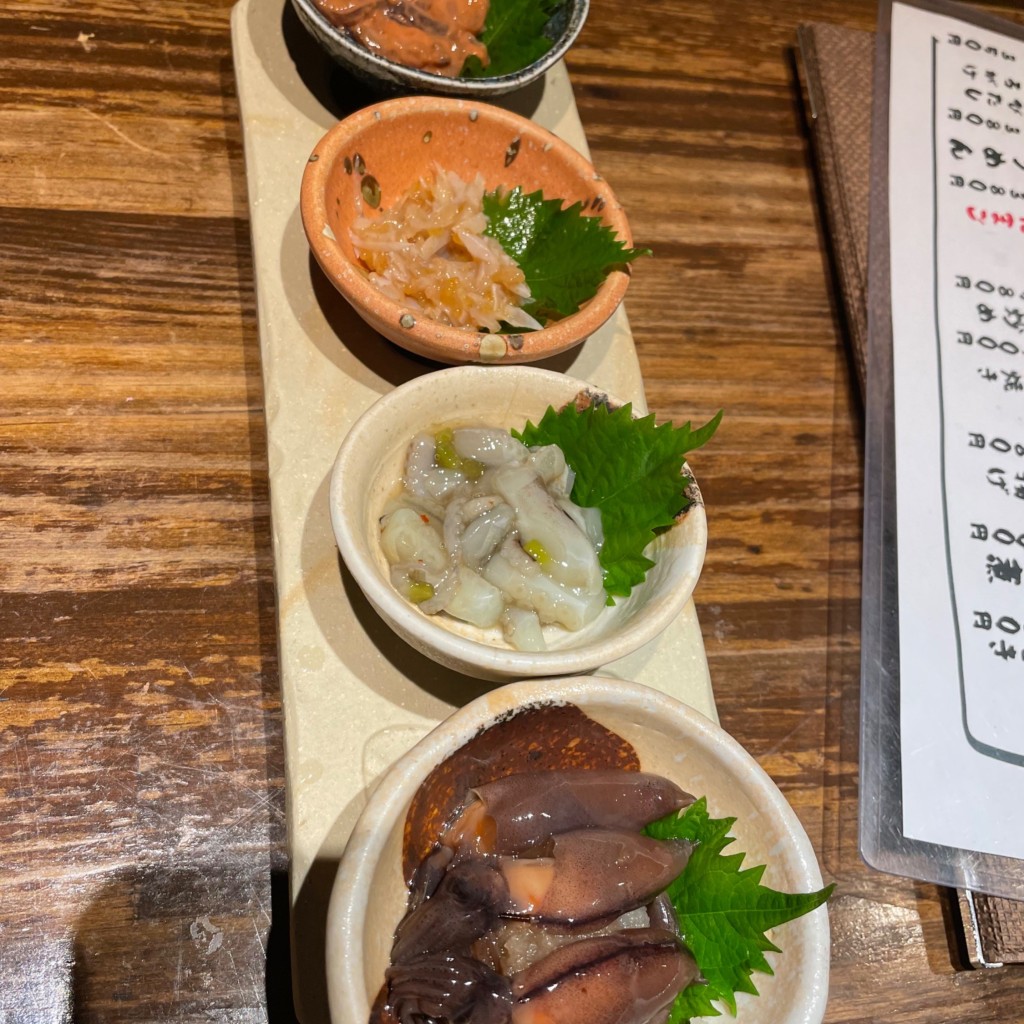 ユーザーが投稿したおまかせ小鉢の写真 - 実際訪問したユーザーが直接撮影して投稿した東園田町居酒屋お魚とお野菜 じんりきの写真