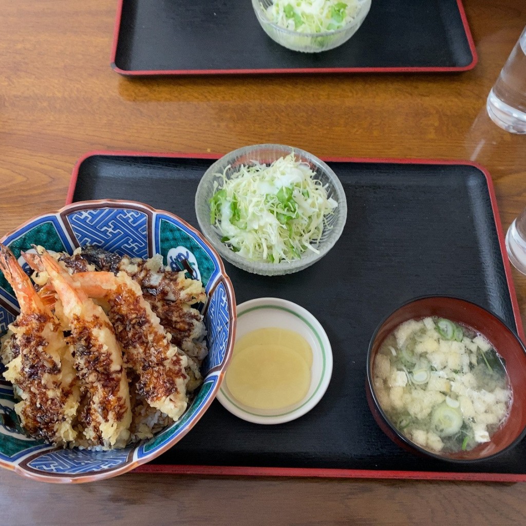 ユーザーが投稿した海老天丼の写真 - 実際訪問したユーザーが直接撮影して投稿した緑ケ丘定食屋お食事処 藤の写真