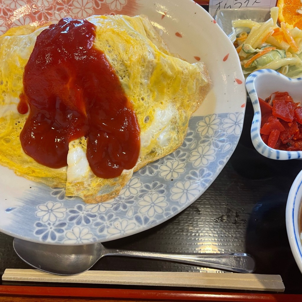 ユーザーが投稿したオムライスの写真 - 実際訪問したユーザーが直接撮影して投稿した中川定食屋田園食堂 うめやの写真
