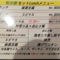 実際訪問したユーザーが直接撮影して投稿した宮本町中華料理中国四川料理 松の樹の写真