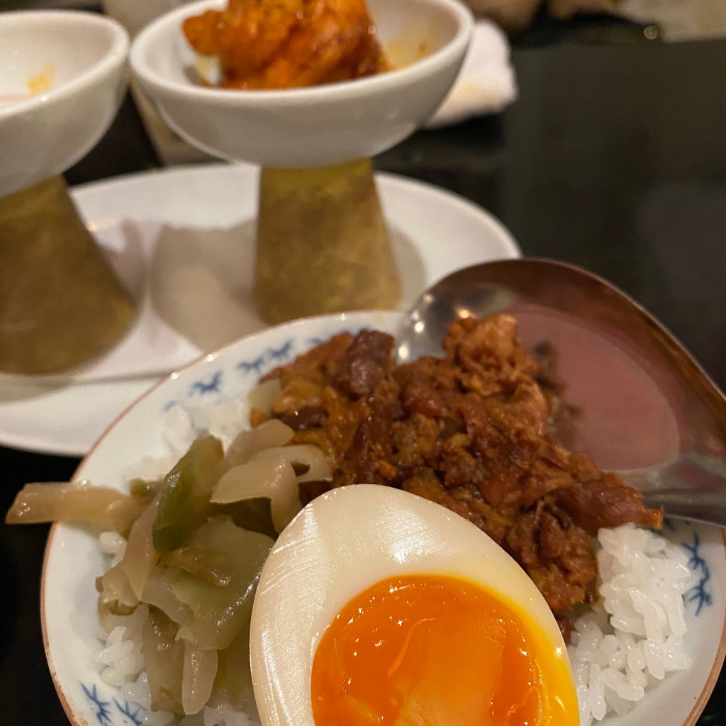 ユーザーが投稿したお茶碗魯肉飯の写真 - 実際訪問したユーザーが直接撮影して投稿した上目黒台湾料理東京台湾の写真