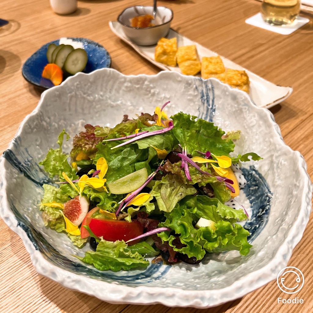 ユーザーが投稿した四季のサラダの写真 - 実際訪問したユーザーが直接撮影して投稿した軽井沢懐石料理 / 割烹和ビストロ GOKAN -五感-の写真