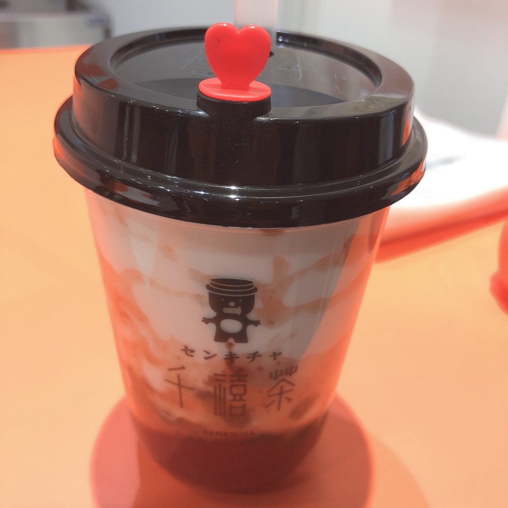 ユーザーが投稿したタピオカいちごミルクの写真 - 実際訪問したユーザーが直接撮影して投稿した北三十一条東スイーツ千禧茶 イオン札幌元町店の写真