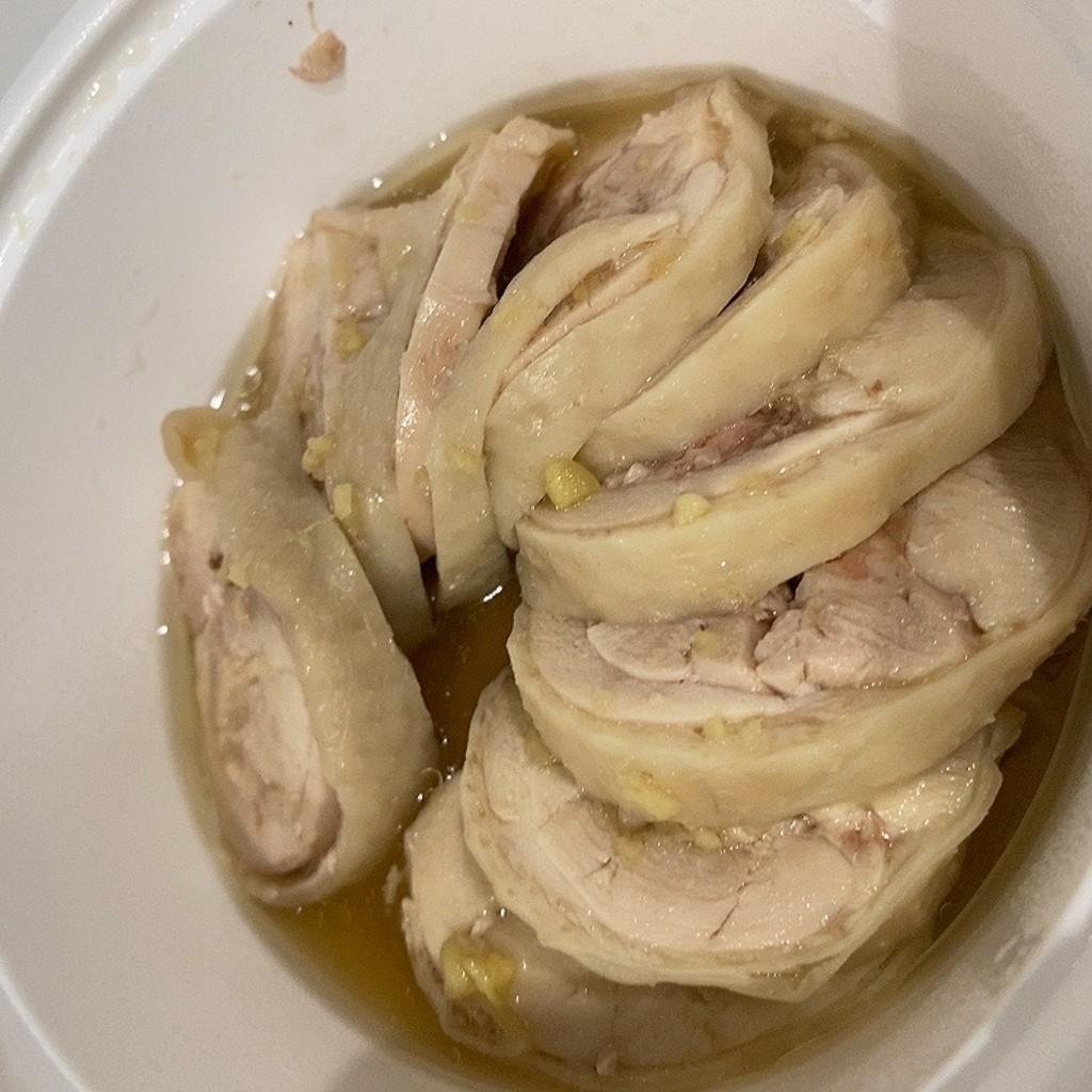 ユーザーが投稿した蒸鶏ジンジャーソの写真 - 実際訪問したユーザーが直接撮影して投稿した美しが丘四川料理陳麻婆豆腐 たまプラーザ店の写真