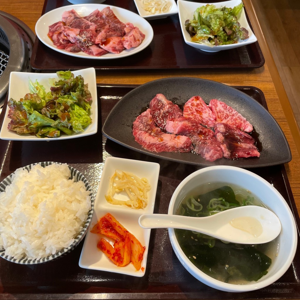 ユーザーが投稿した焼肉定食Lunchの写真 - 実際訪問したユーザーが直接撮影して投稿した竹の塚焼肉焼肉万里 竹ノ塚の写真