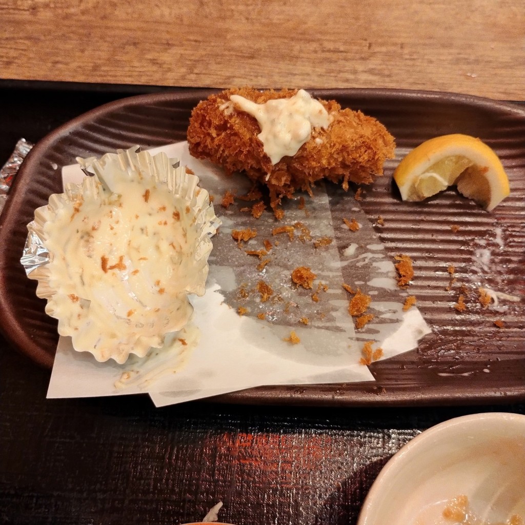 ユーザーが投稿したフライ定食の写真 - 実際訪問したユーザーが直接撮影して投稿した本通居酒屋豊丸水産 広島本通り店の写真