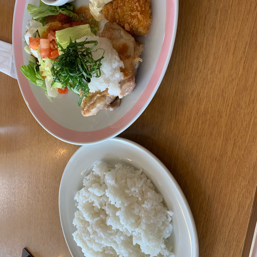ユーザーが投稿したLチキ&白身魚の写真 - 実際訪問したユーザーが直接撮影して投稿した西大寺南ファミリーレストランココス 西大寺店の写真