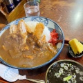 カツカレーライス - 実際訪問したユーザーが直接撮影して投稿した仲町うどん長寿庵の写真のメニュー情報