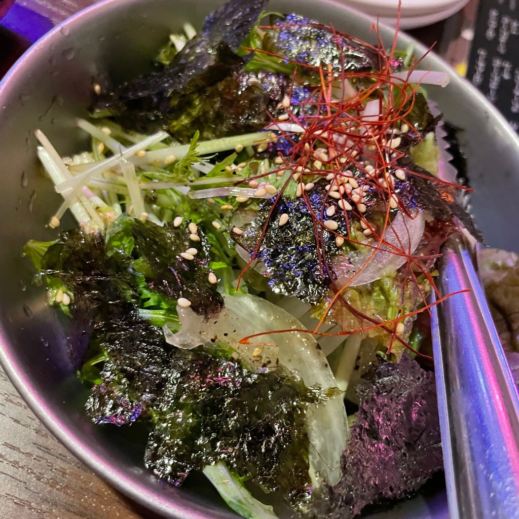 ユーザーが投稿したちょレギサラダの写真 - 実際訪問したユーザーが直接撮影して投稿した下通韓国料理KANBI 熊本店の写真
