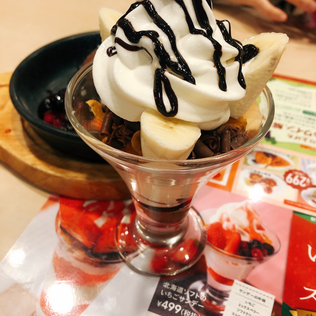 ユーザーが投稿したチョコサンデーの写真 - 実際訪問したユーザーが直接撮影して投稿した西神奈川ファミリーレストランガスト 東神奈川店の写真