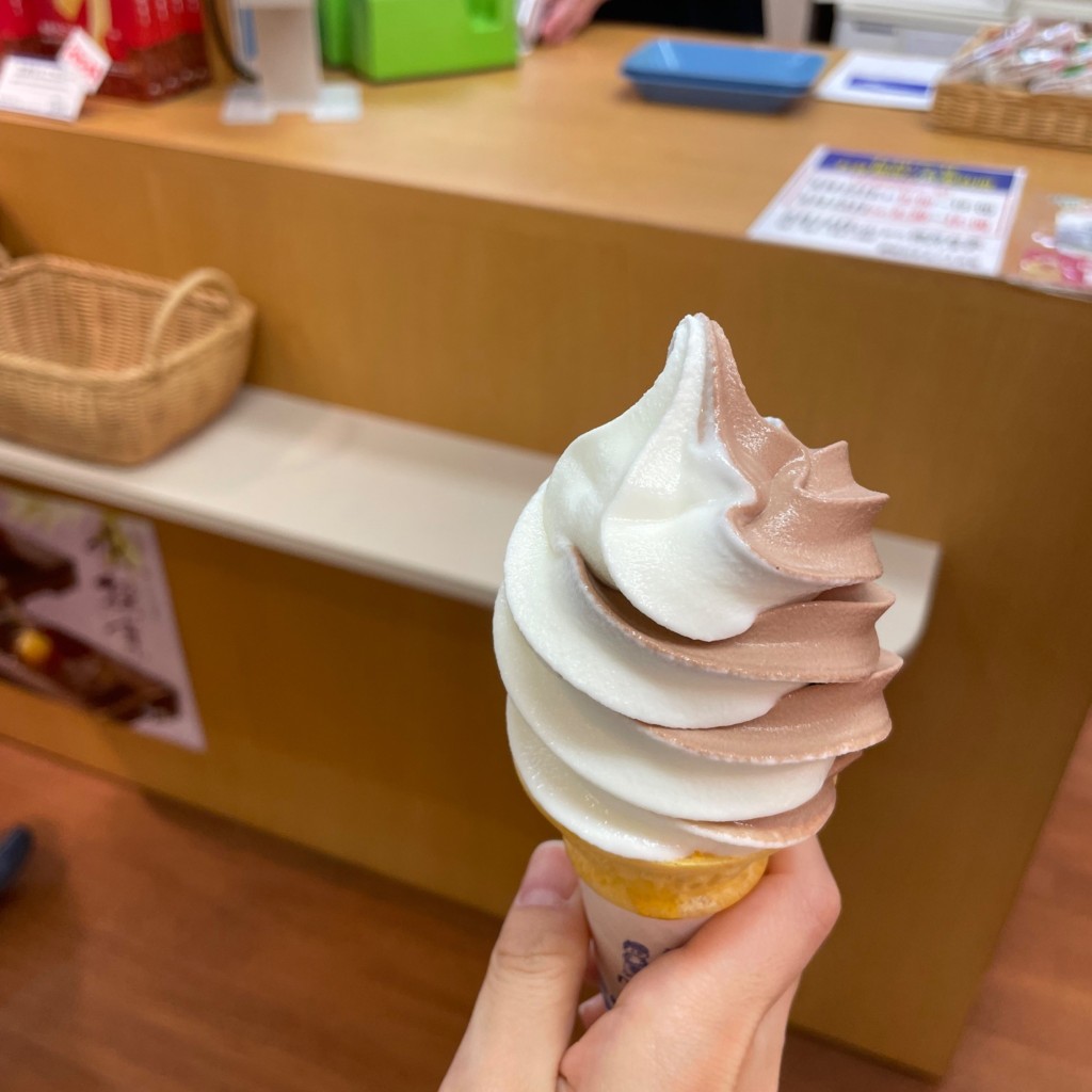 ユーザーが投稿したソフトクリームの写真 - 実際訪問したユーザーが直接撮影して投稿した卸町ケーキラグノオ 秋田まるごと市場店の写真