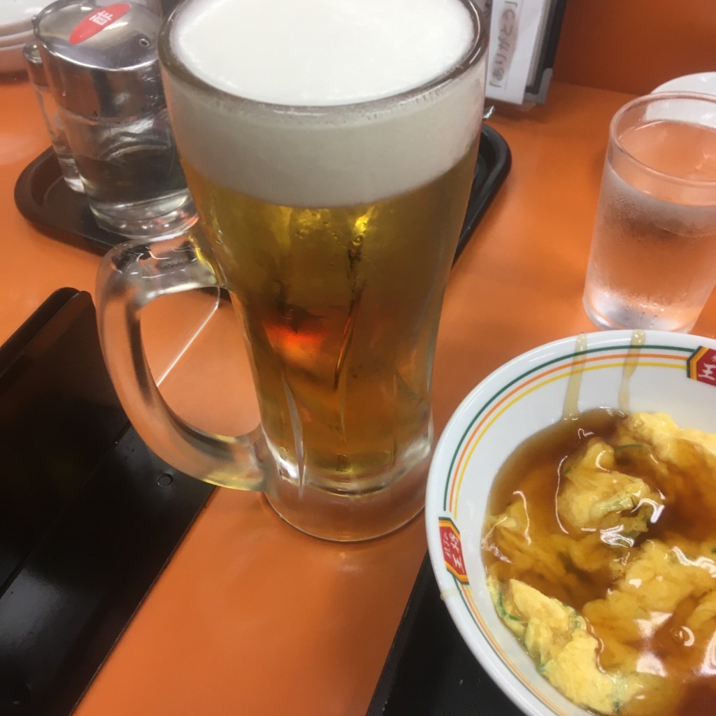 ユーザーが投稿した生ビールの写真 - 実際訪問したユーザーが直接撮影して投稿した梅田餃子餃子の王将 大阪駅前第2ビル店の写真